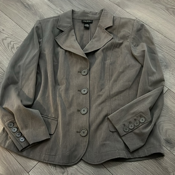 Lane Bryant brown Two-Piece Career Blazer and skirt Suit Women's 14/16 - Picture 6 of 6